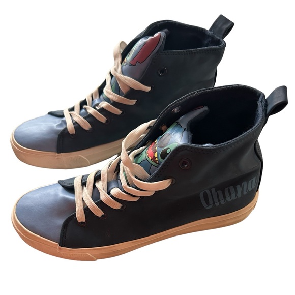 Disney Shoes - Disney Lilo & Stitch‎ Ohana Hi-Top Sneakers Blue Size 8